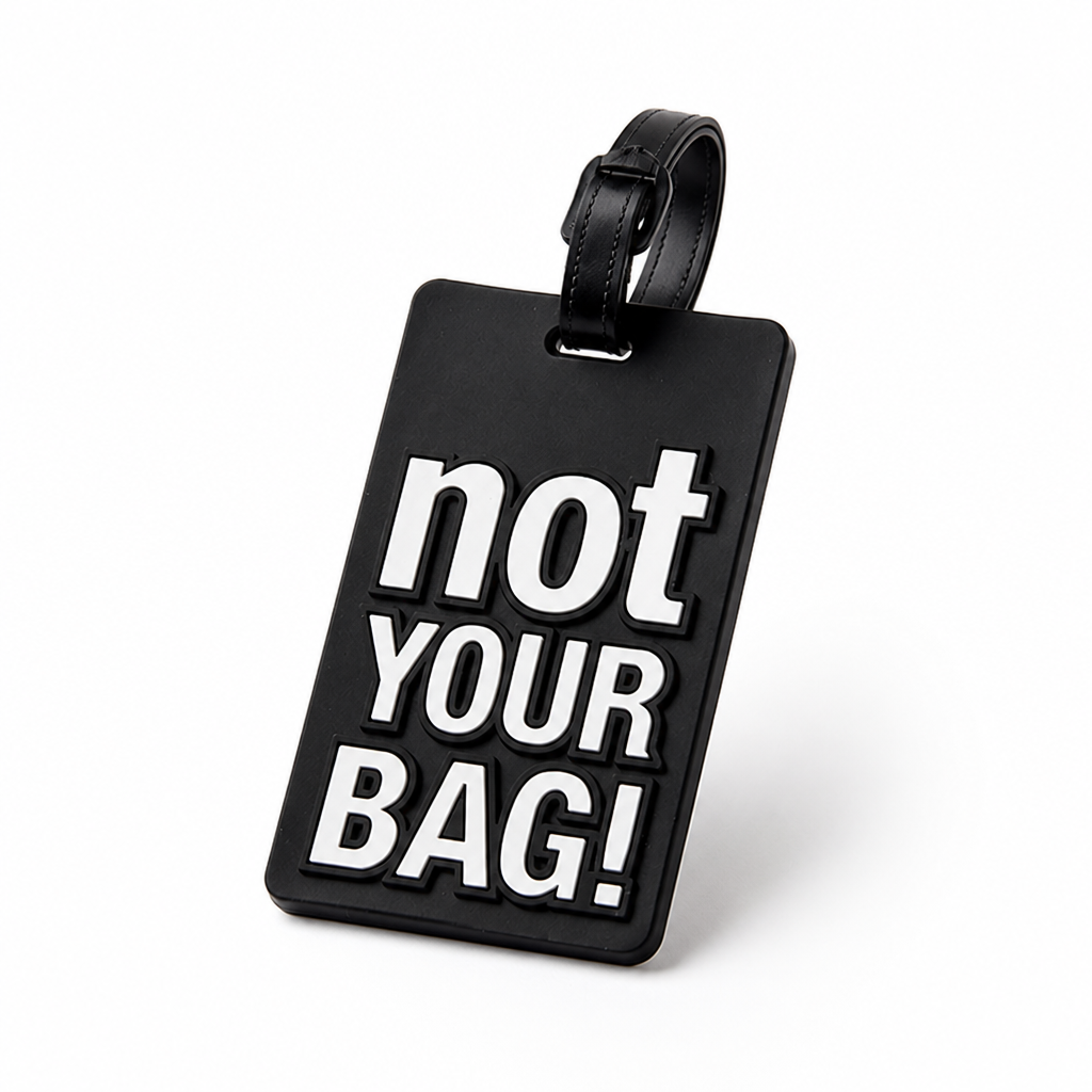 Durable Silicone Luggage Tag (Secure Strap, Not Your Bag Print)