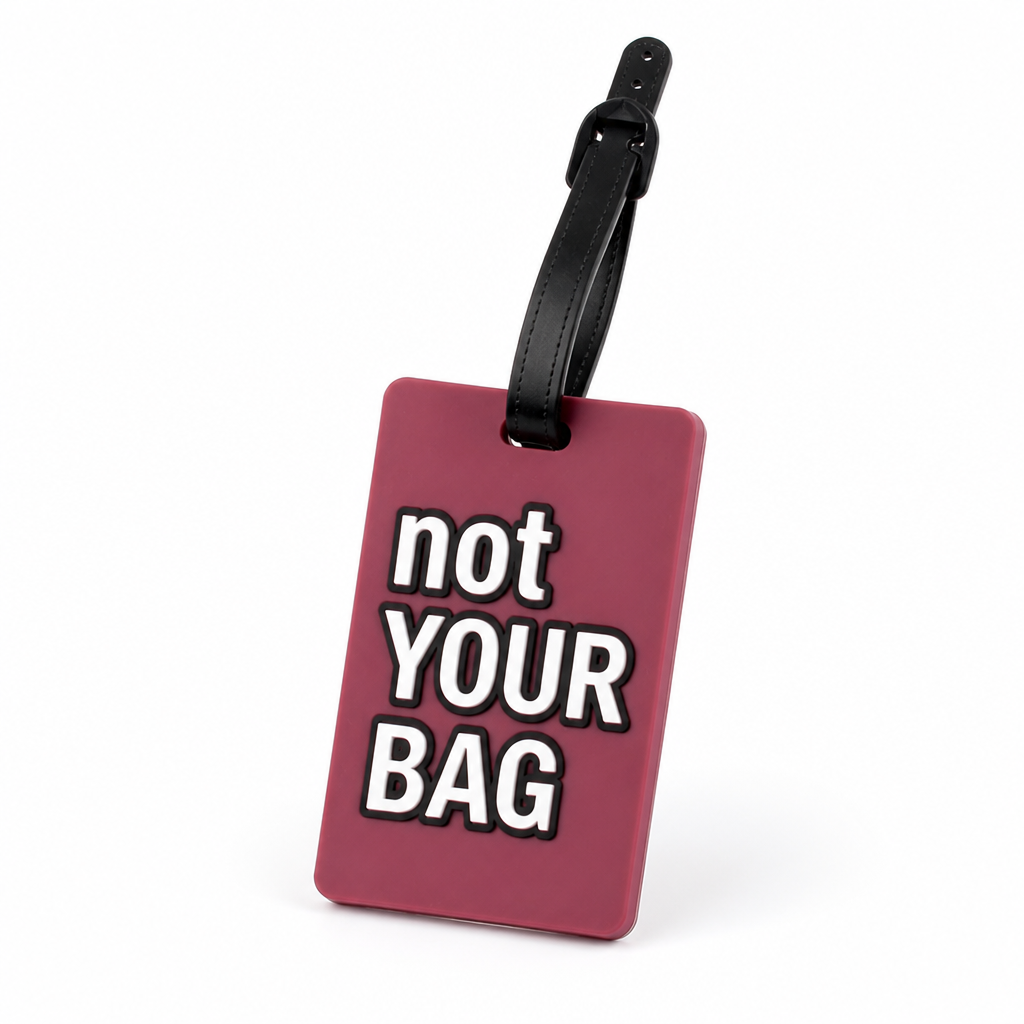 Durable Silicone Luggage Tag (Secure Strap, Not Your Bag Print)