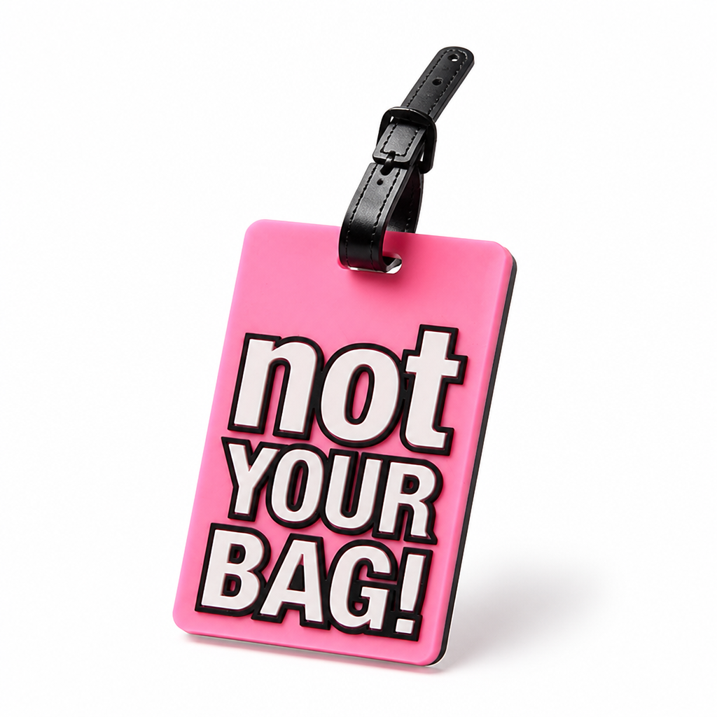 Durable Silicone Luggage Tag (Secure Strap, Not Your Bag Print)