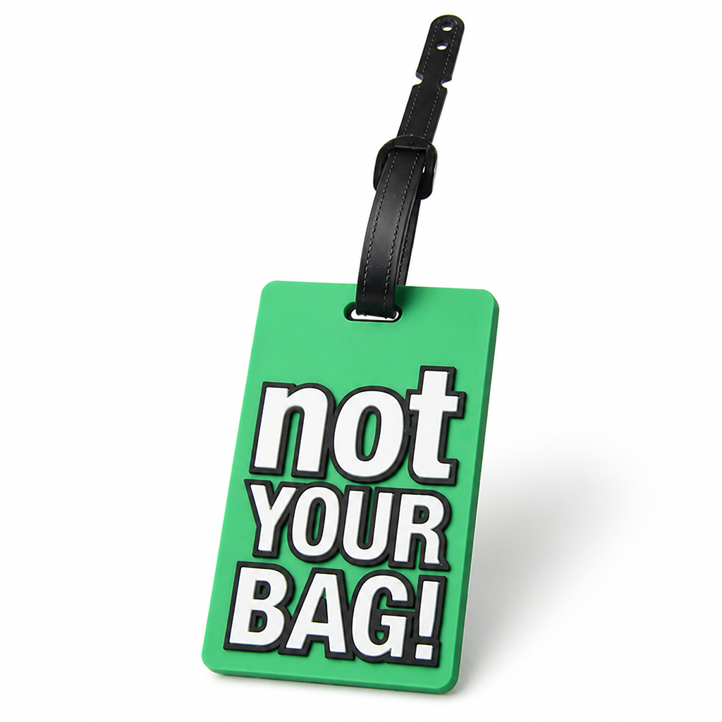 Durable Silicone Luggage Tag (Secure Strap, Not Your Bag Print)