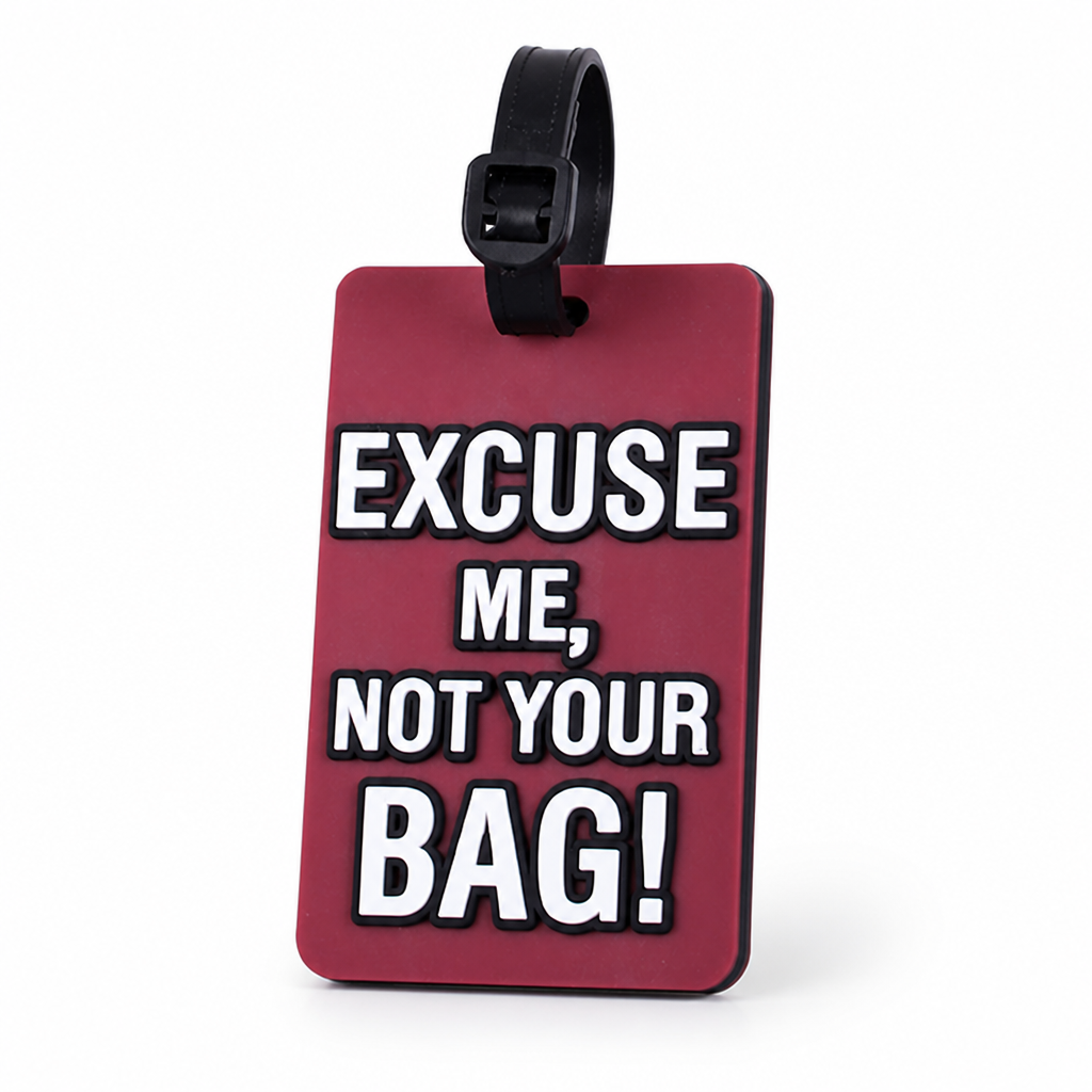 Durable Silicone Luggage Tag (Secure Strap, Not Your Bag Print)