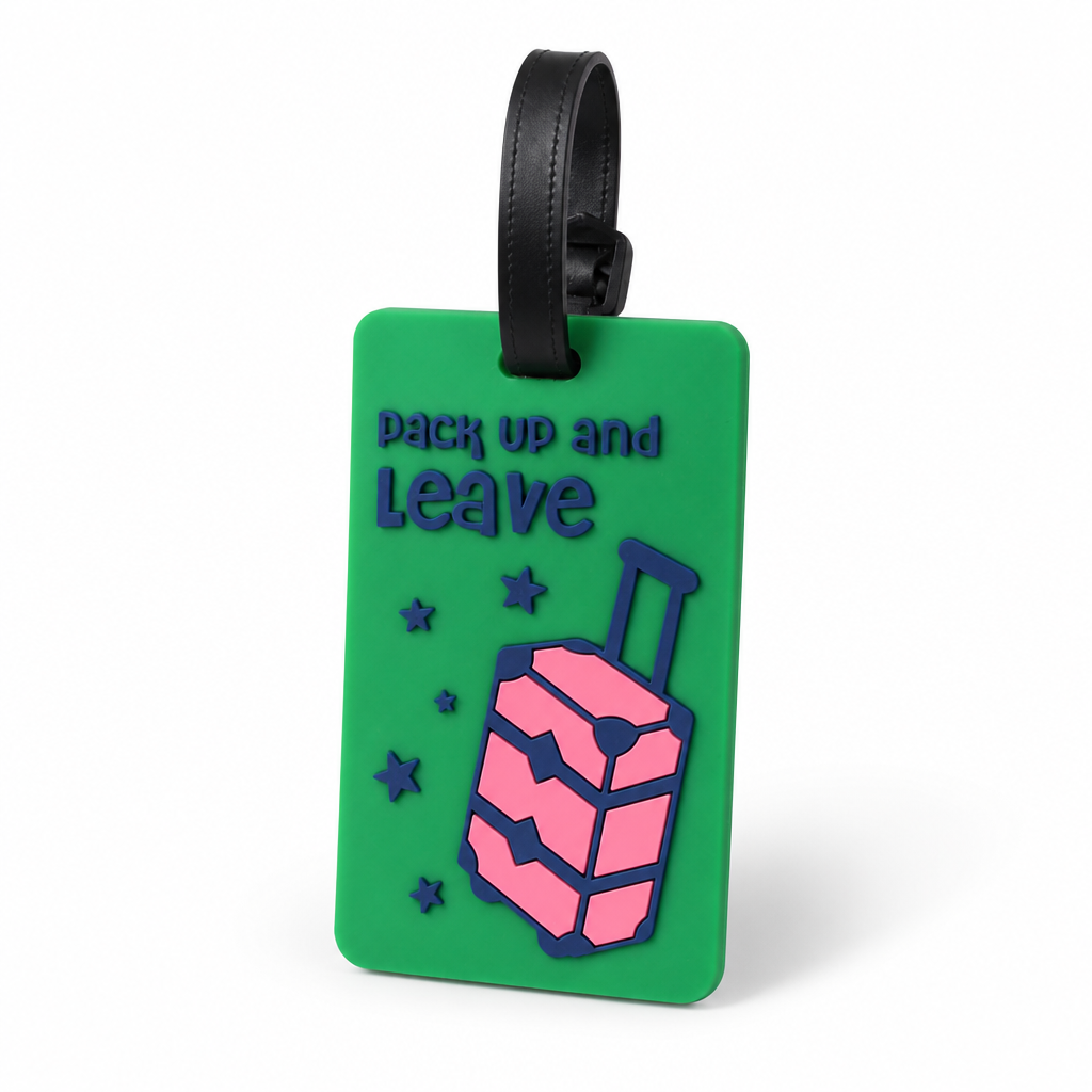 Durable Silicone Luggage Tag (With ID Card)