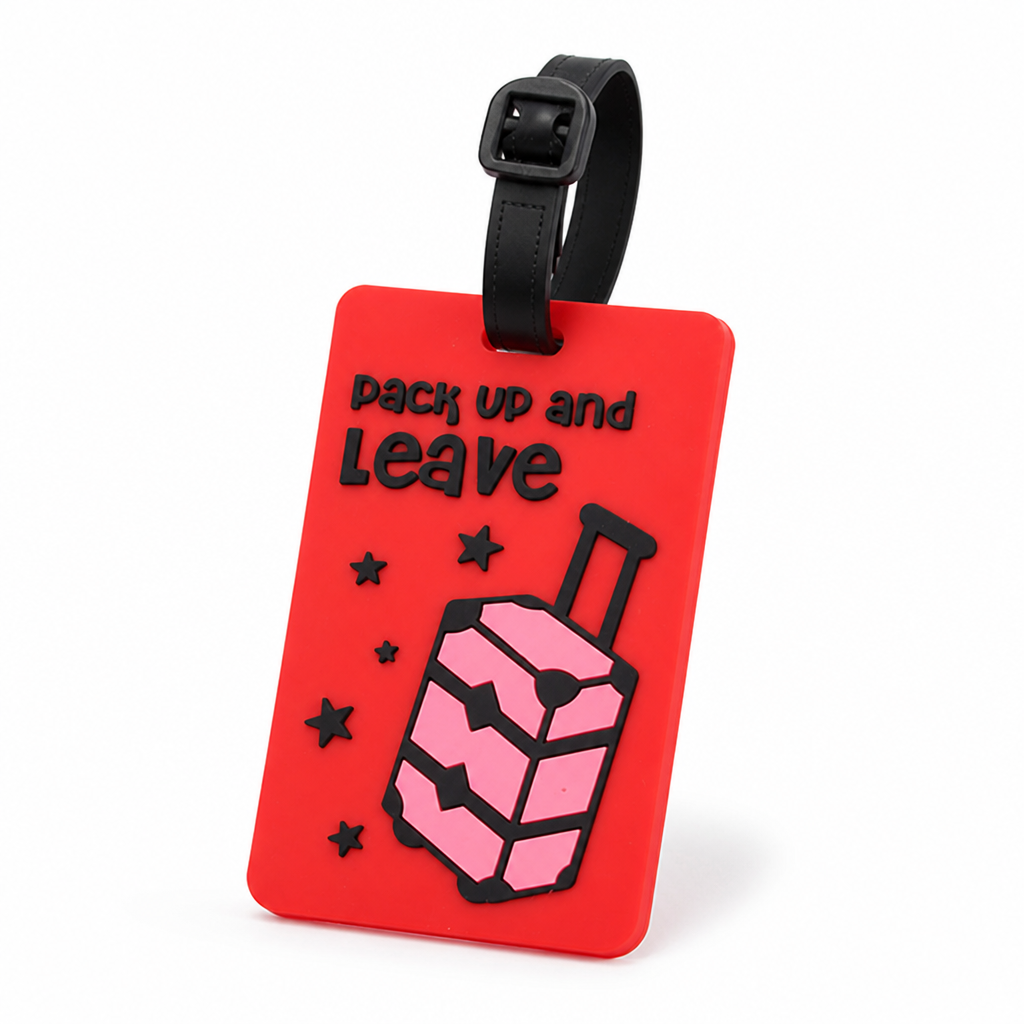 Durable Silicone Luggage Tag (With ID Card)