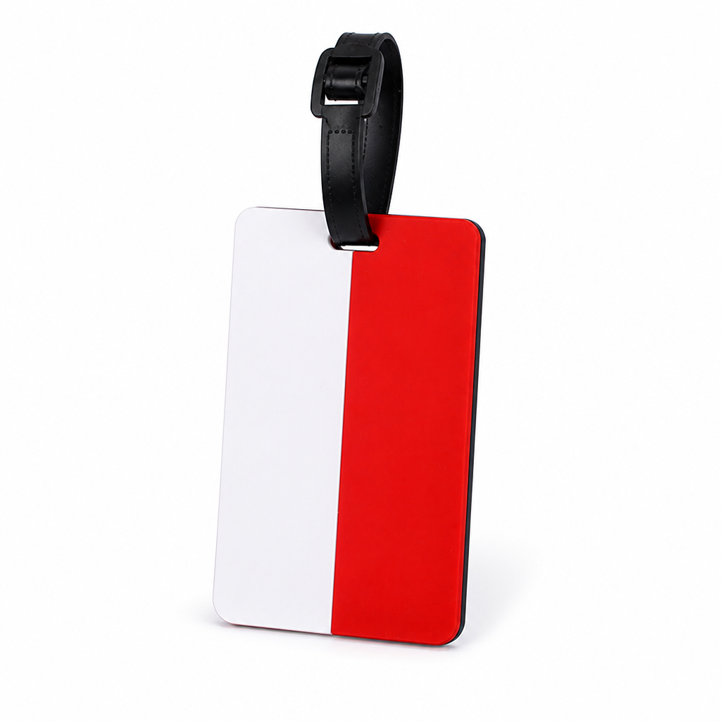 Durable Silicone Patriotic Luggage Tag (Writable ID Card, Adjustable Strap)