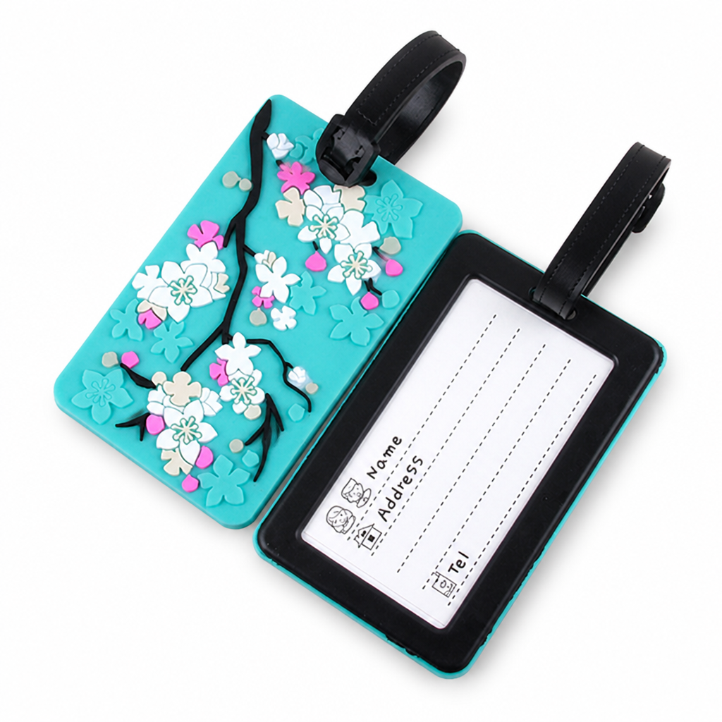 Durable & Vibrant Heart Balloon Luggage Tag (Address Card Pocket)