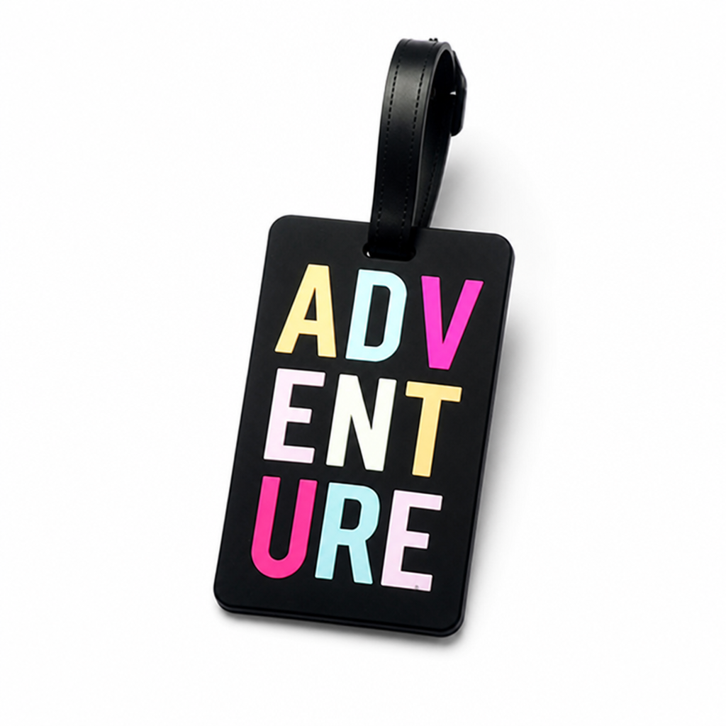 Durable Vibrant Writable Luggage Tag (Secure Strap)