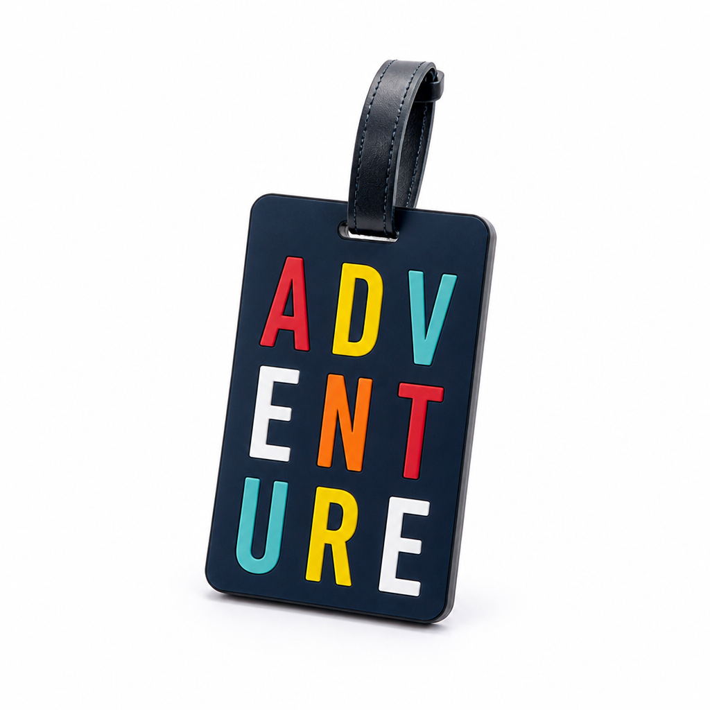 Durable Vibrant Writable Luggage Tag (Secure Strap)