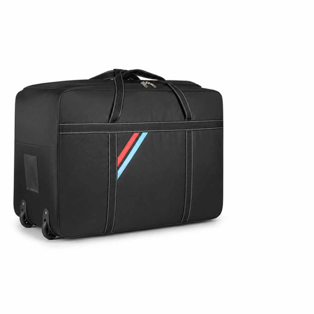 Durable Wheeled Retractable-Handle Duffle Bag (Shoe Pocket)
