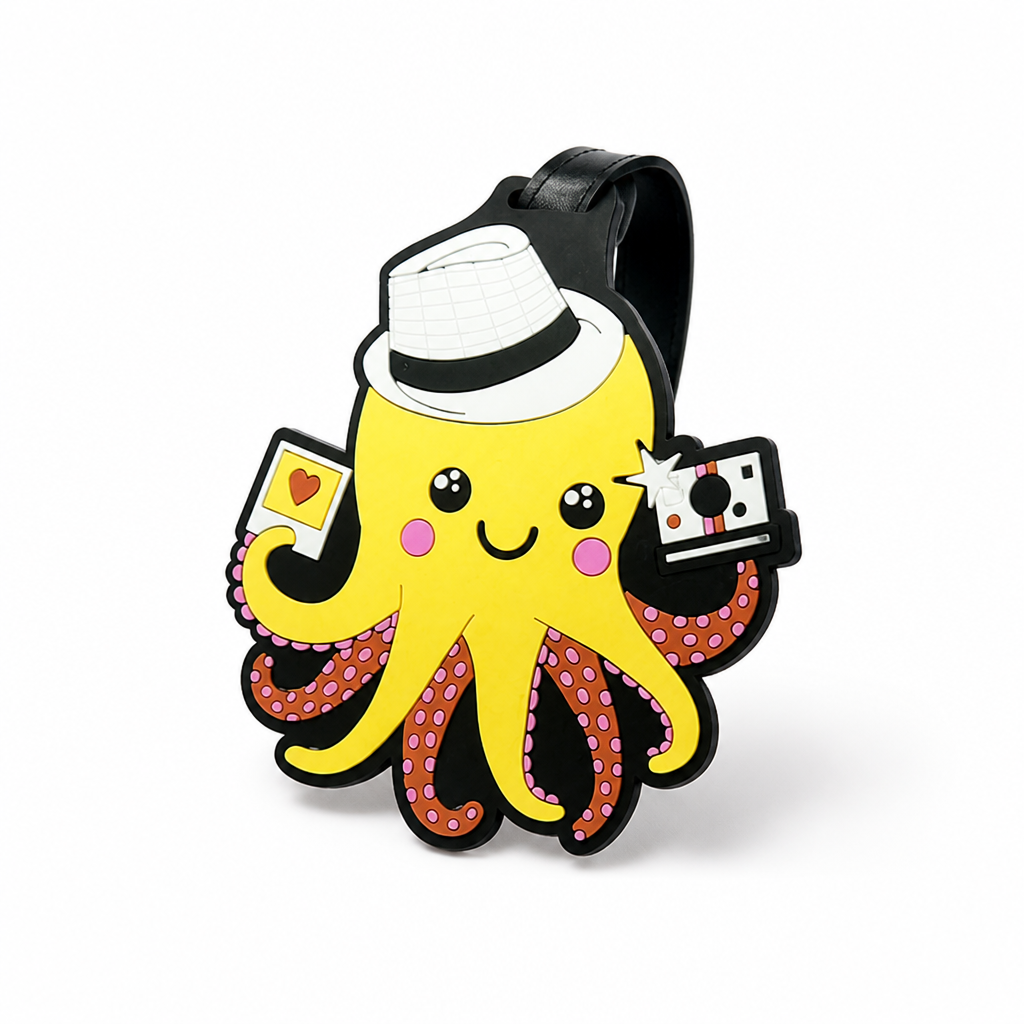 Durable Wipe-Clean Cartoon Luggage Tag