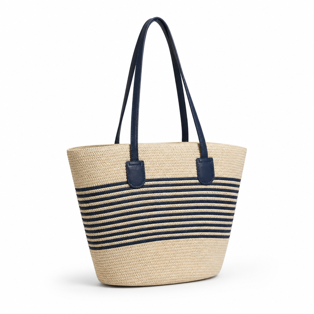 Durable Woven Spacious Beach Bag (Long Straps)