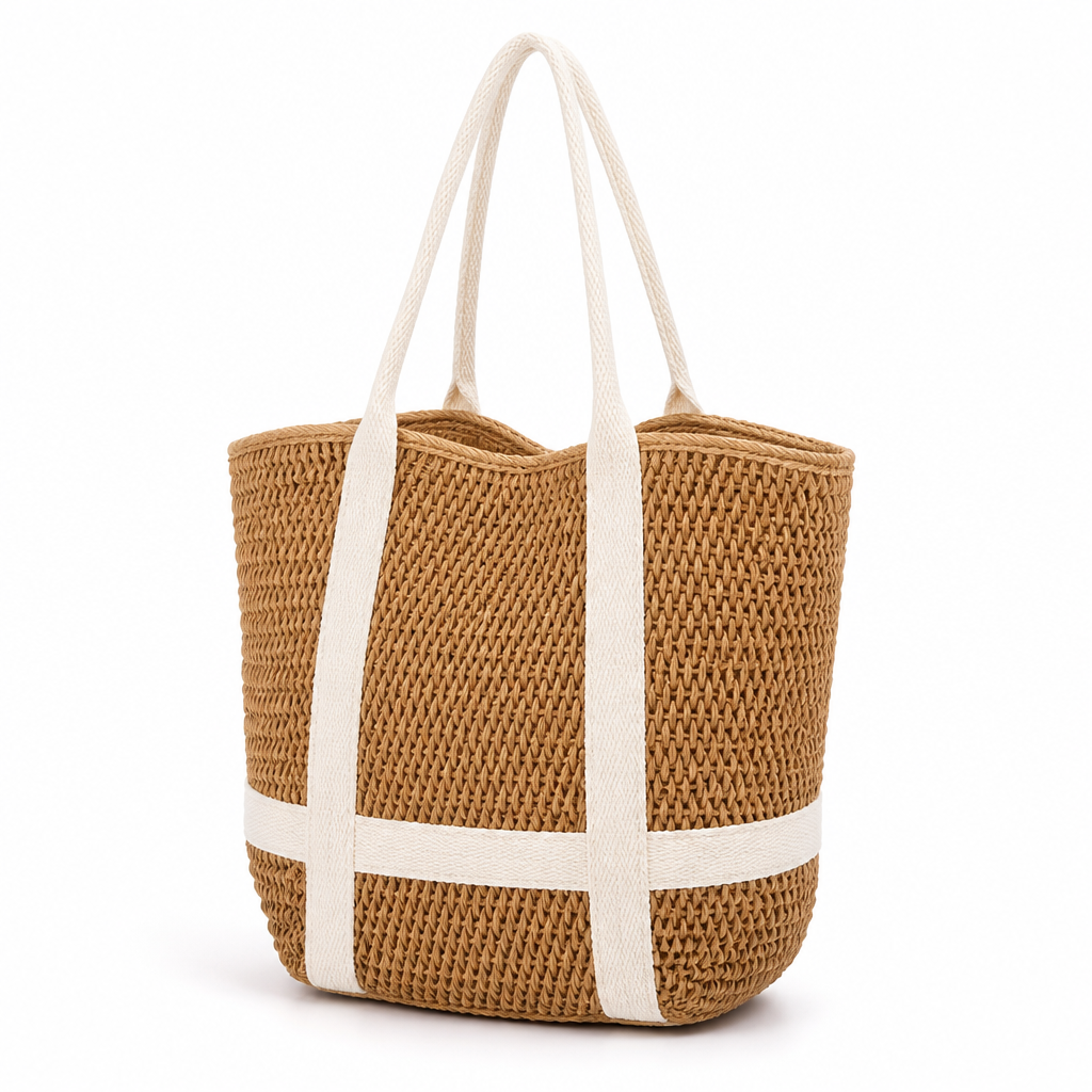 Durable Woven Spacious Beach Bag (Long Straps)