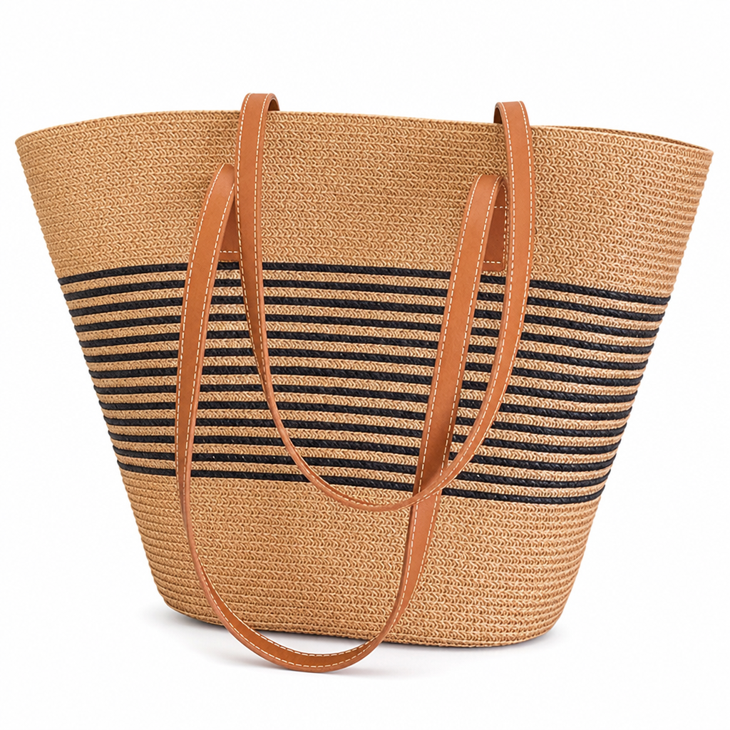 Durable Woven Spacious Beach Bag (Long Straps)