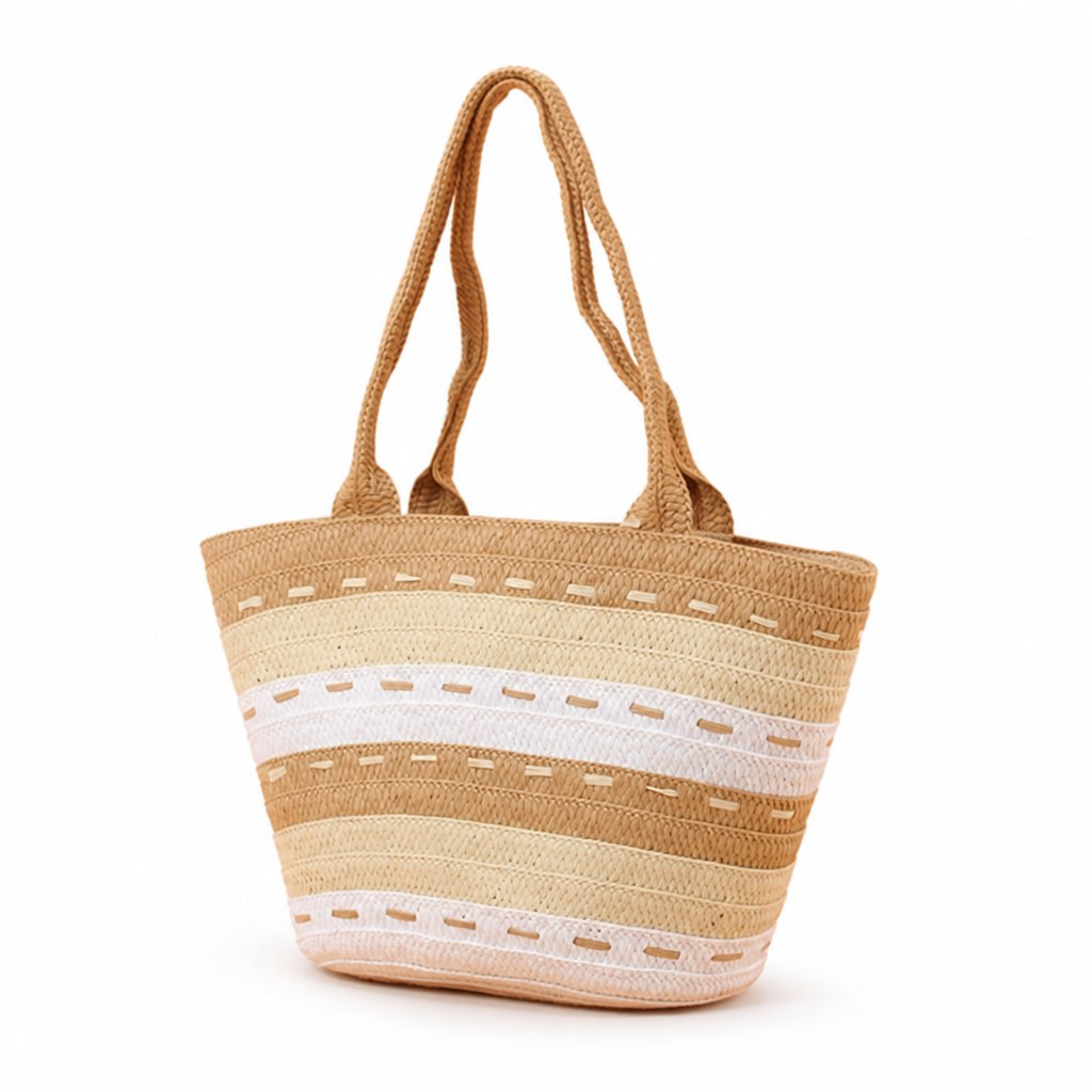 Durable Woven Tote Bag (Ergonomic Handles)