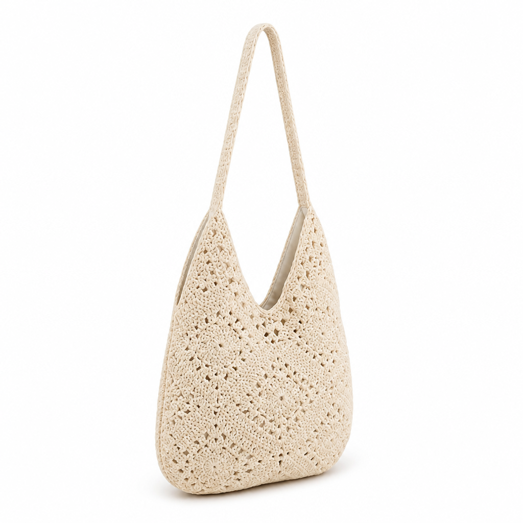 Durable Yarn Sunflower Crochet Shoulder Bag
