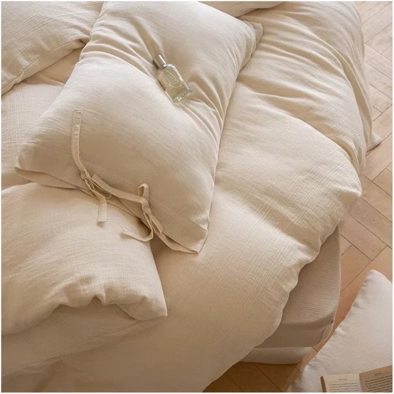 Duvet Cover Reversible Quilted With Bow Appliques