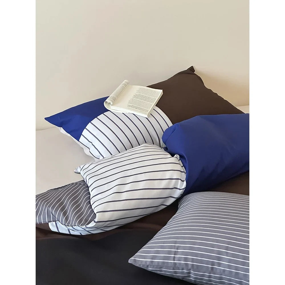 Duvet Cover Set Cotton Percale Breathable Reversible