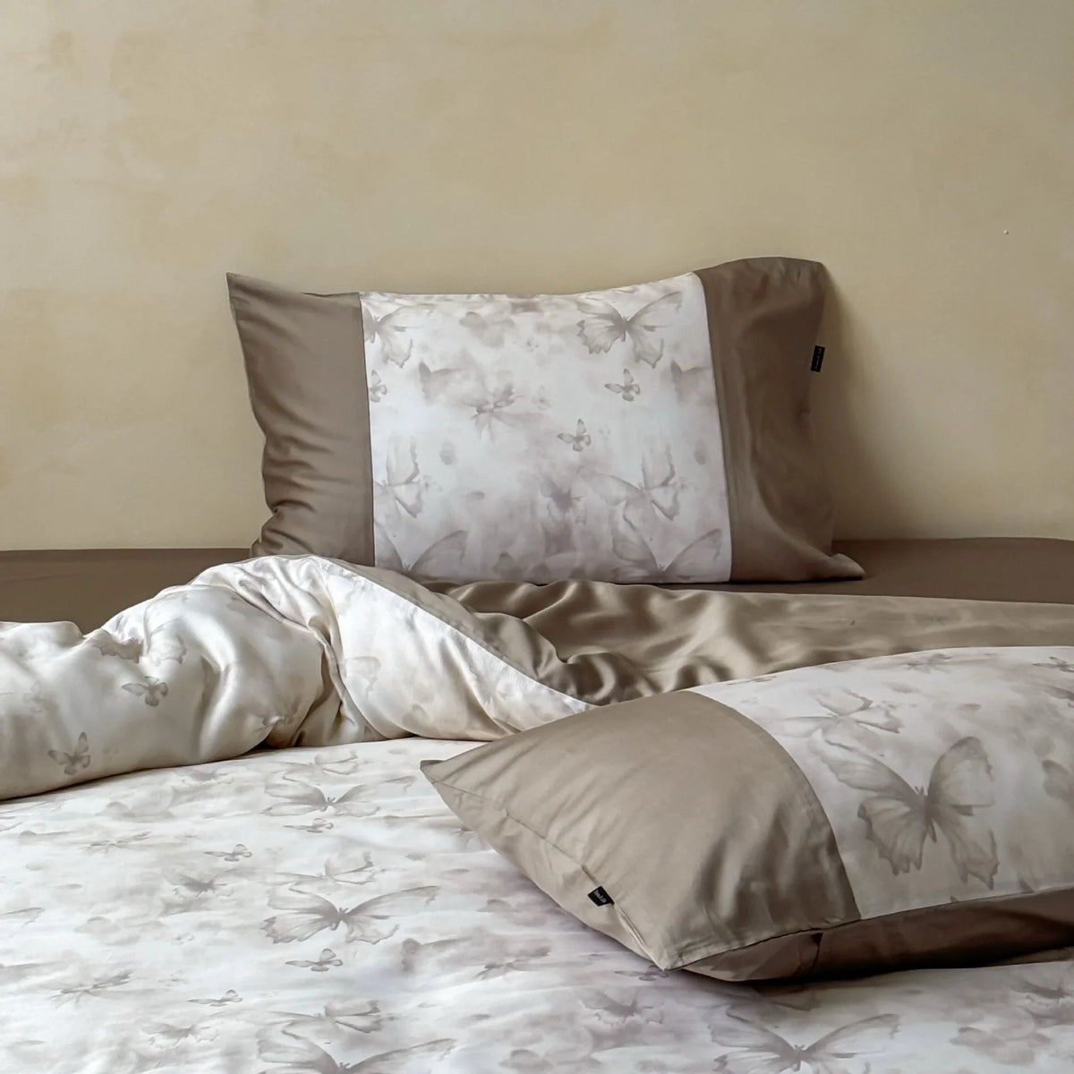 Duvet Cover Set Cotton Satin Jacquard Concealed Zipper