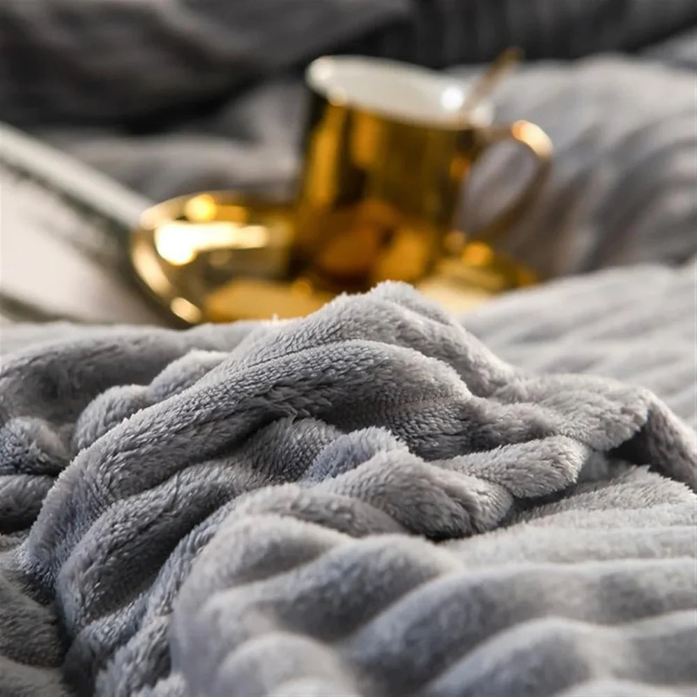 Duvet Cover Set Plush Brushed Winter-Weight Includes 2 Pillowcases