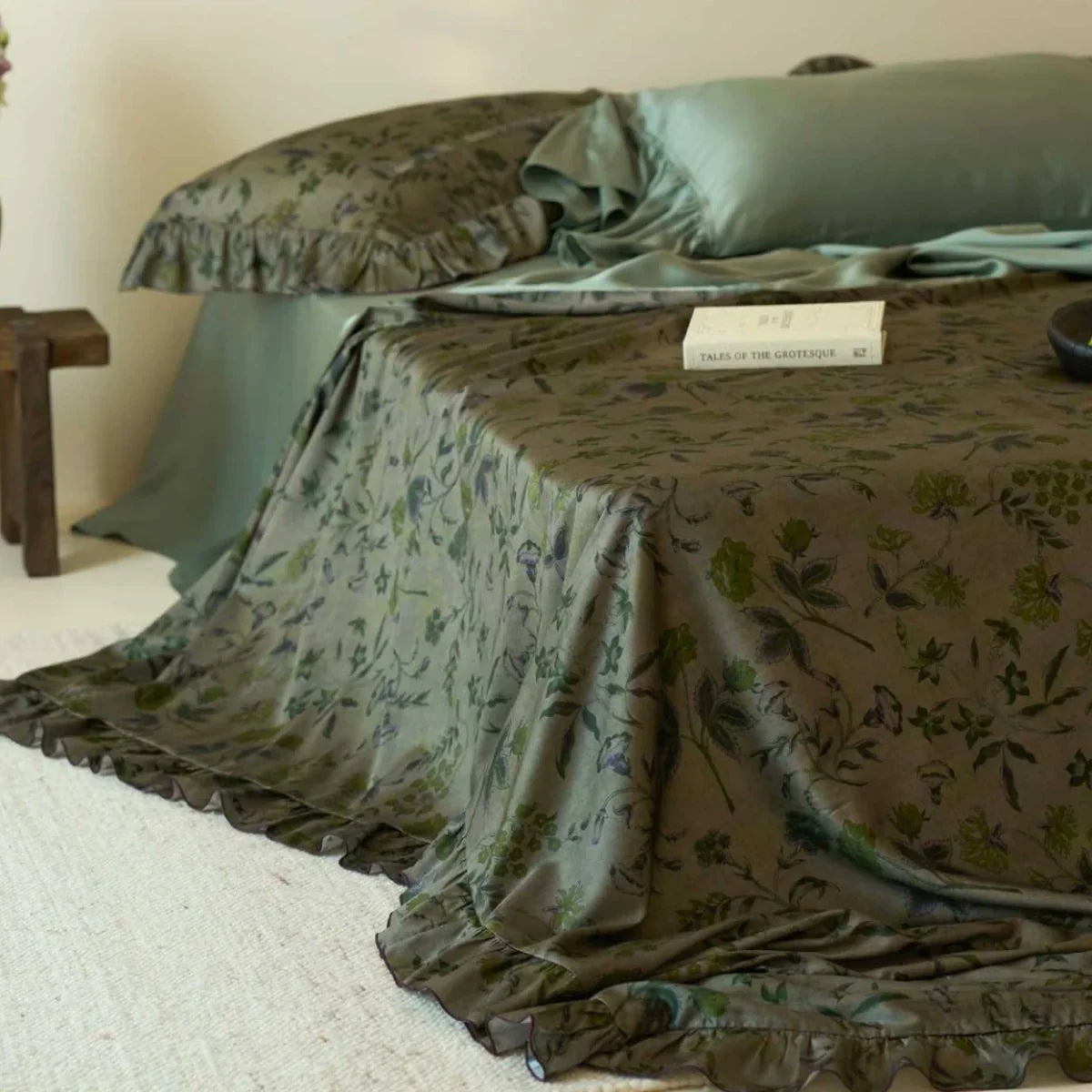 Duvet Cover Set Reversible Cotton Blend Machine Washable