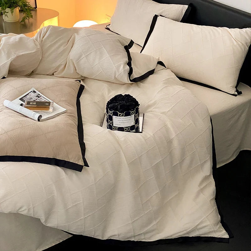 Duvet Set Cotton Satin Lightly Padded All-Season