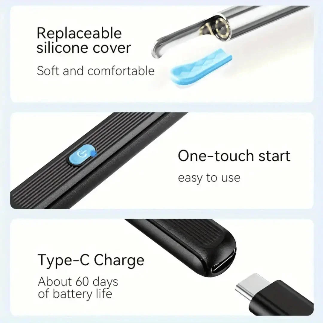 Ear Cleaner Built-In Camera 360° Movable Tip