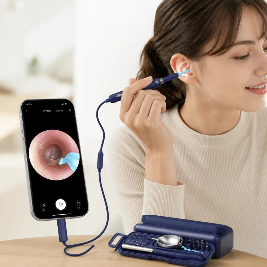 Ear Cleaning Camera Live View Flexible & Travel-Friendly