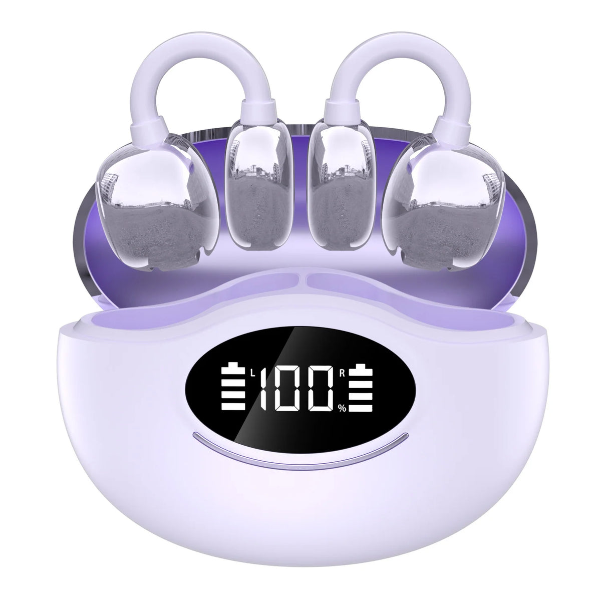 Ear Clip Headphones Real-Time AI Translation Secure Fit