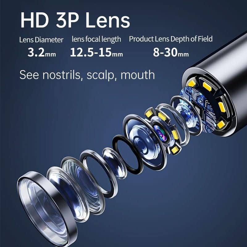 Ear Inspection Camera HD Imaging 6 LED Lights