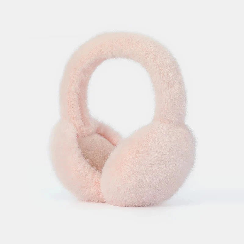 Earmuffs Plush Foldable Detachable Lining Adjustable Band