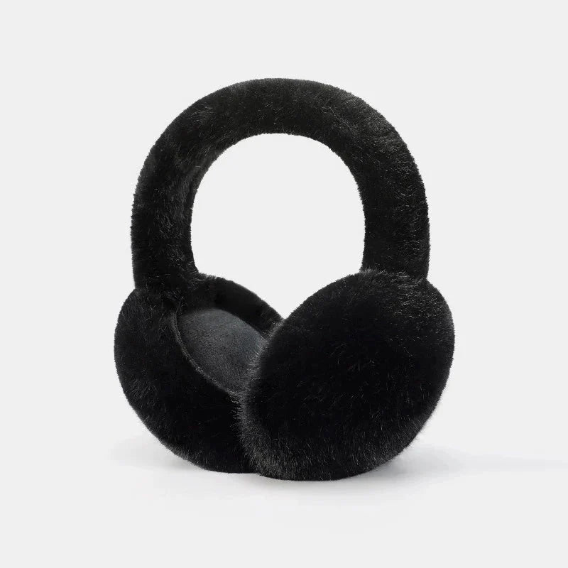 Earmuffs Plush Foldable Detachable Lining Adjustable Band