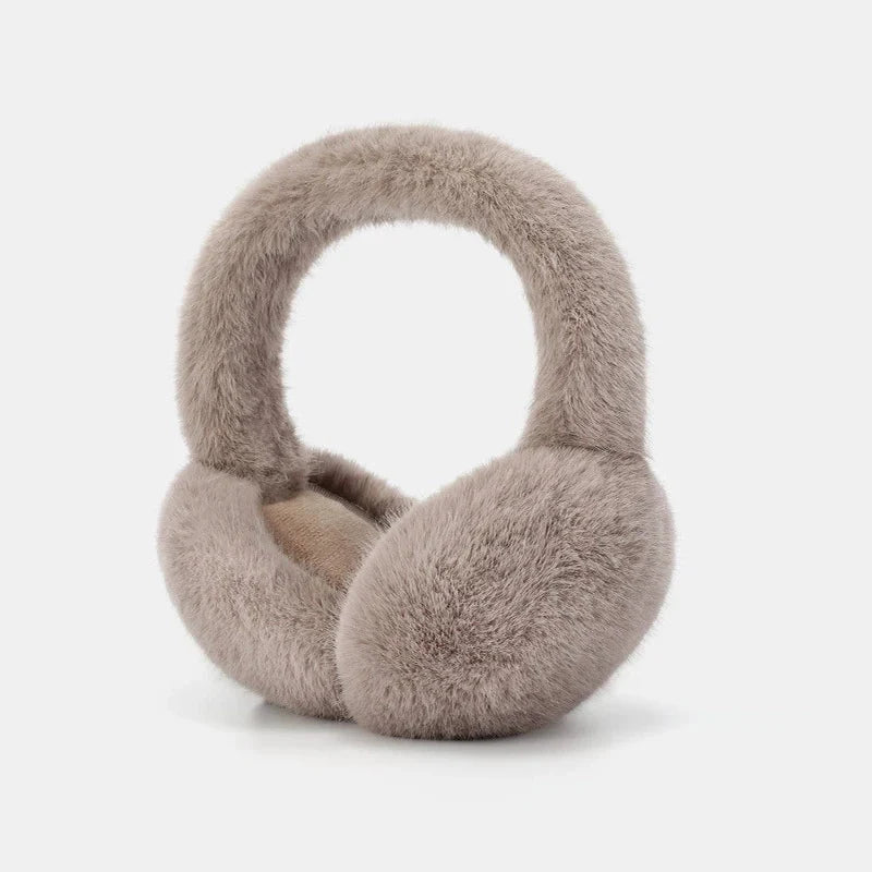 Earmuffs Plush Foldable Detachable Lining Adjustable Band
