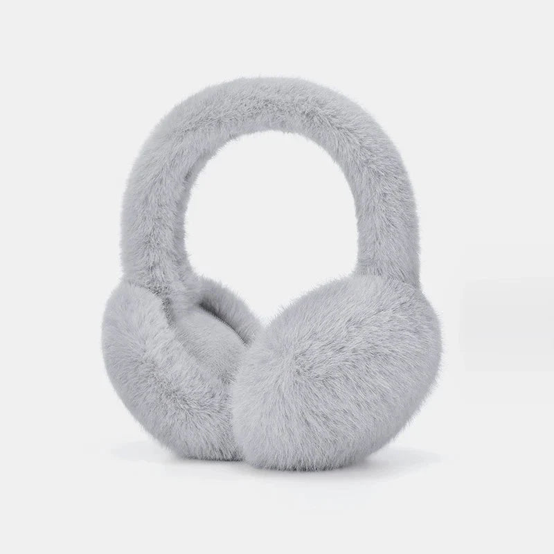 Earmuffs Plush Foldable Detachable Lining Adjustable Band