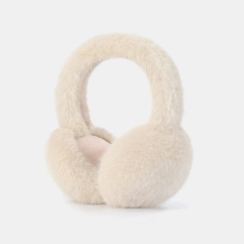 Earmuffs Plush Foldable Detachable Lining Adjustable Band