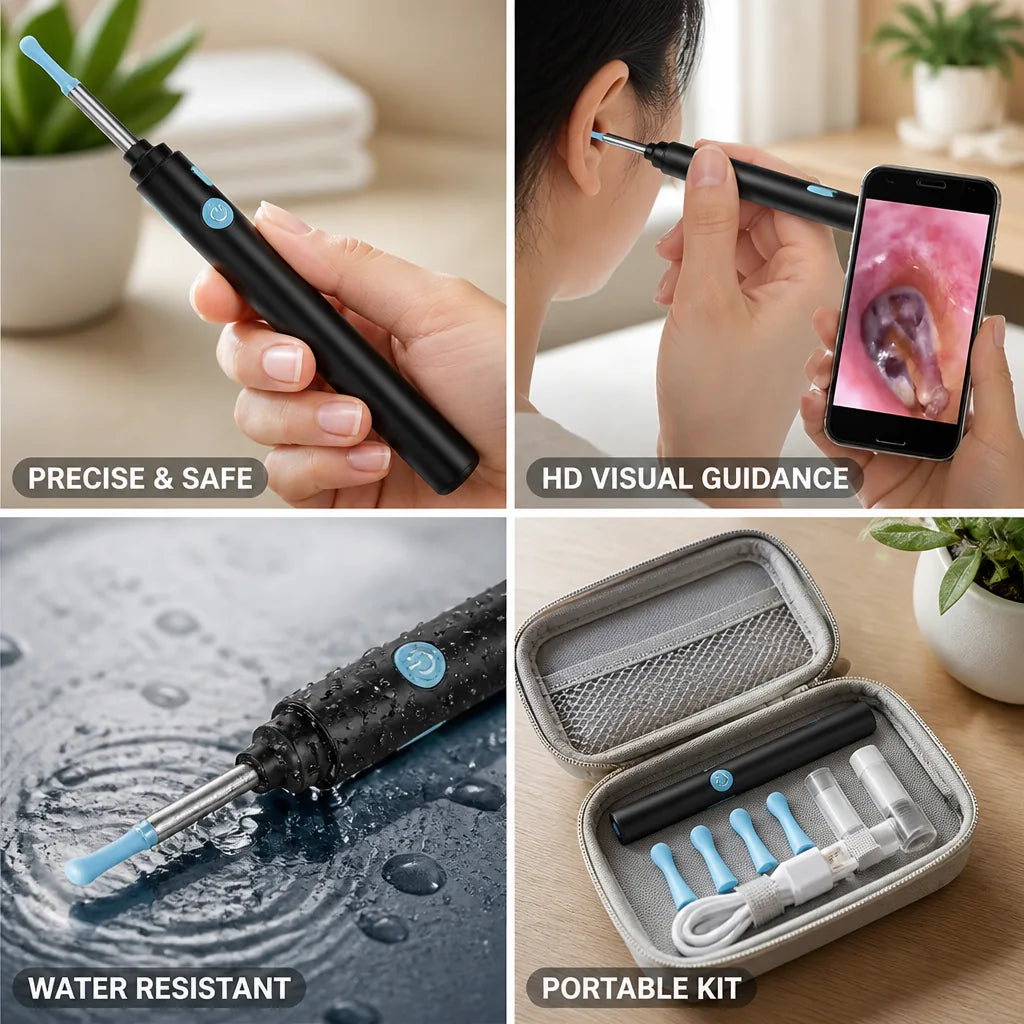 Earwax Removal Endoscope HD Camera Silicone Tips Type-C