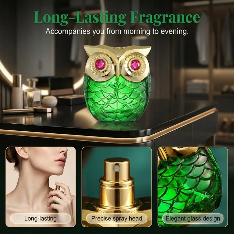 Eau De Parfum Owl-Shaped Glass Bottle 3.4 Fl Oz