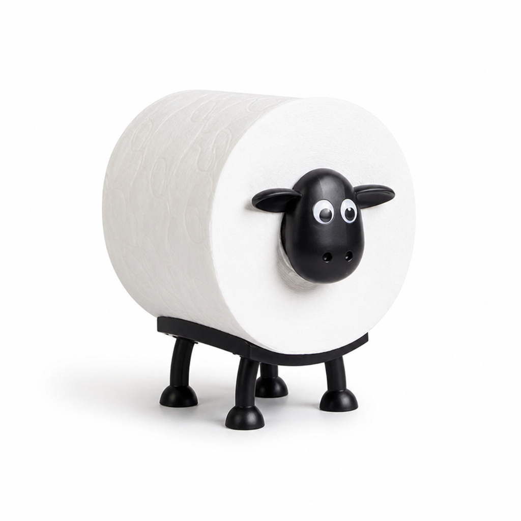 Eco-Friendly PLA Decorative Sheep Toilet Paper Holder (Tool-Free)