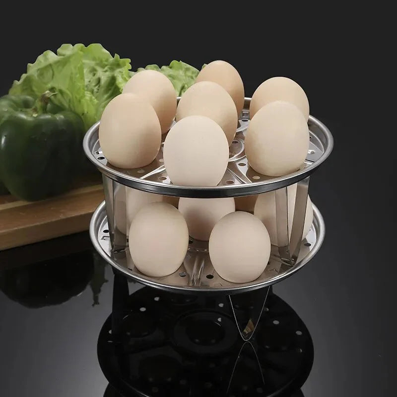 Egg Steamer Rack Stainless Steel Removable Design