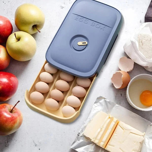 Egg Tray 12-Egg Stackable Rotating Date Dial