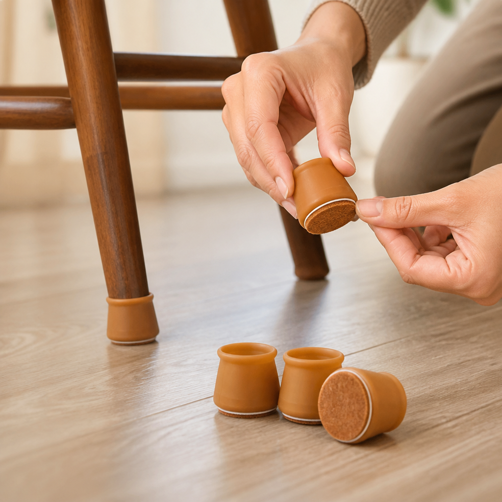 Elastic Silicone Furniture Glides (16-Piece Set)