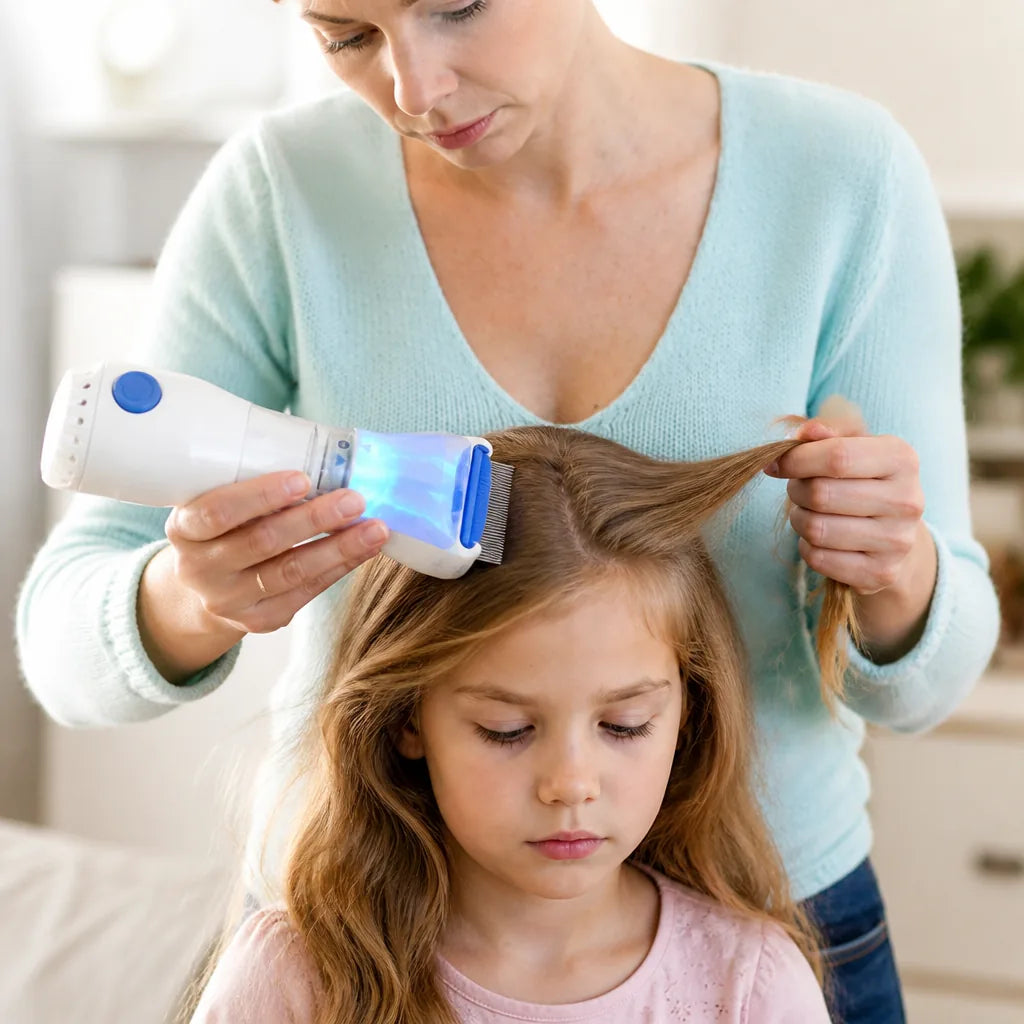 Electric Anti-Lice Comb Vacuum Suction & UV Light