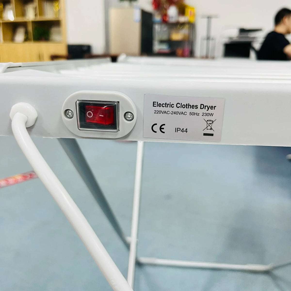 Electric Clothes Drying Rack Heated Aluminum Bars Foldable Design
