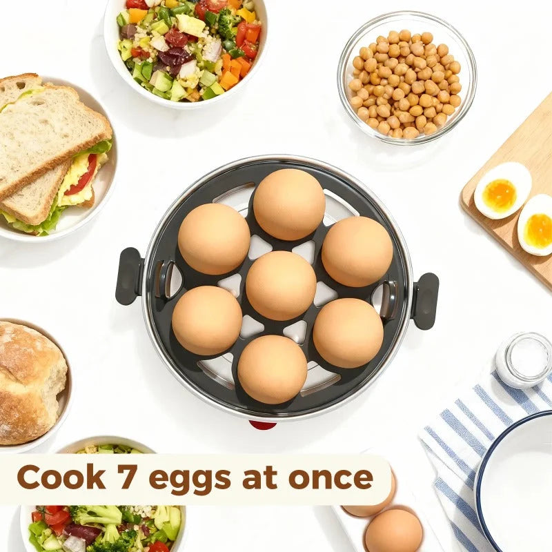 Electric Egg Cooker Up to 7 Eggs Overheat Protection