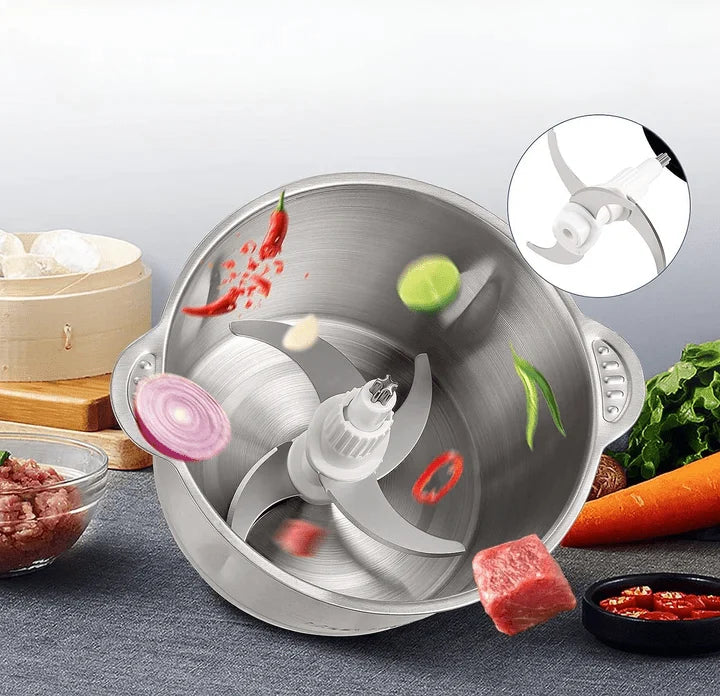 Electric Grinder Powerful Motor Adjustable Grind Stainless Steel 2L