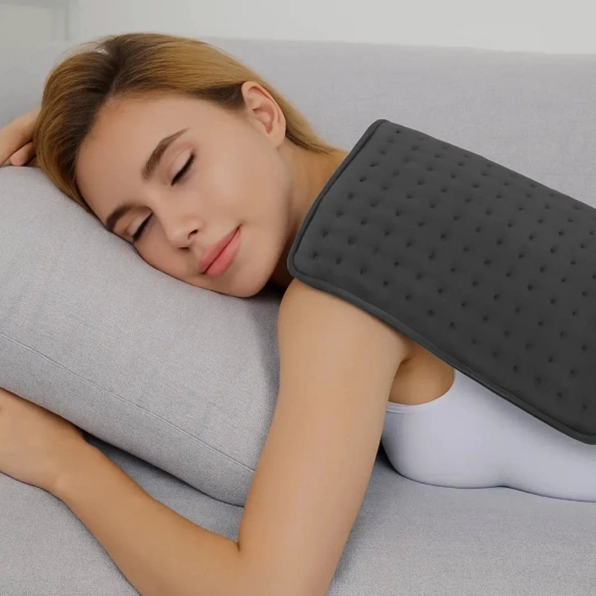 Electric Heating Pad Adjustable Heat Settings Soft Fleece