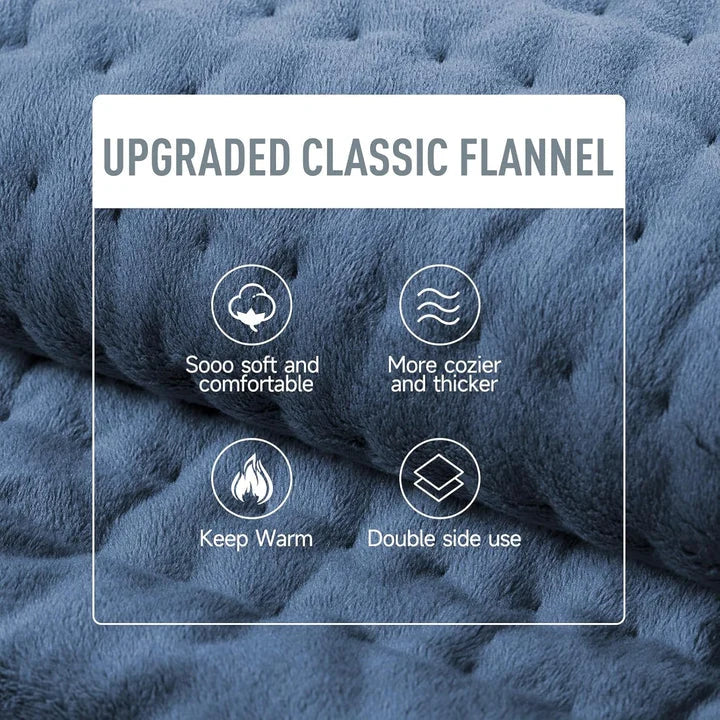 Electric Heating Pad Microplush Adjustable Heat & Auto Shutoff