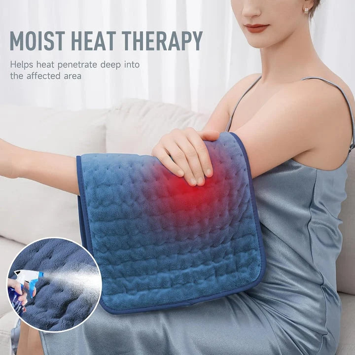 Electric Heating Pad Microplush Adjustable Heat & Auto Shutoff