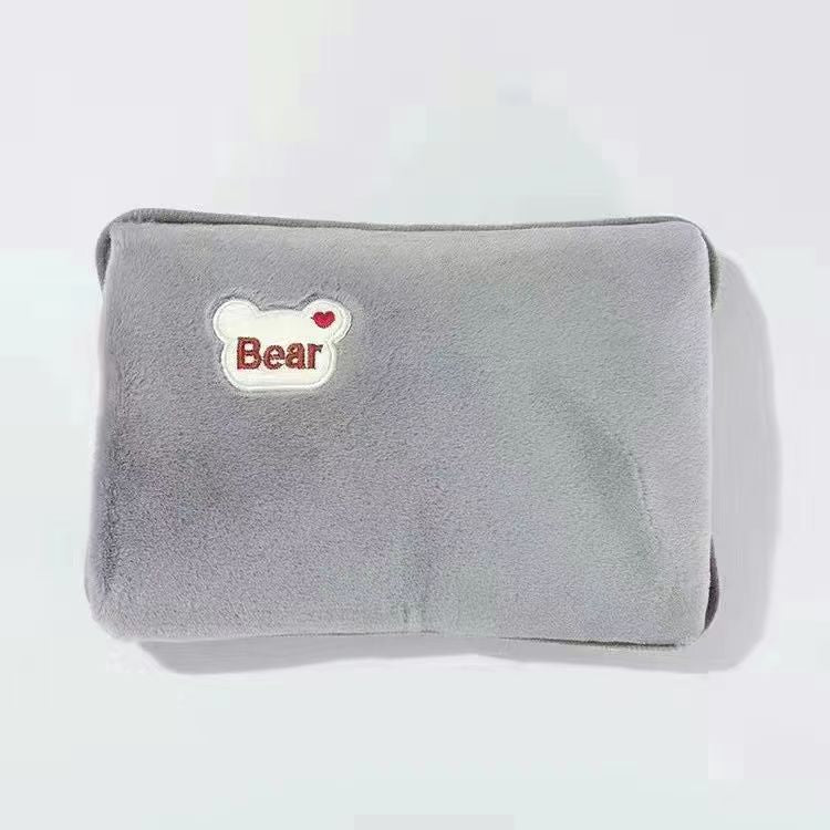 Electric Hot Water Bottle Soft Plush Cover Automatic Shut-Off
