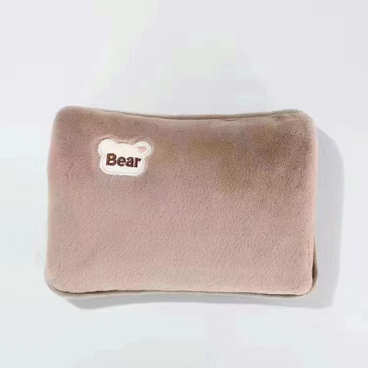 Electric Hot Water Bottle Soft Plush Cover Automatic Shut-Off