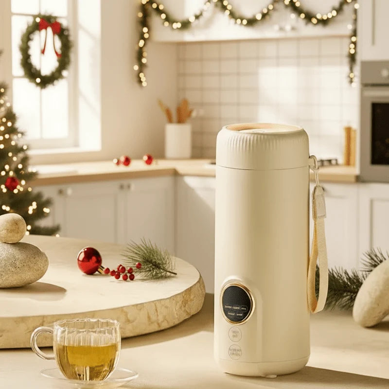 Electric Kettle Compact Travel Adjustable Temperature 18.6 Oz