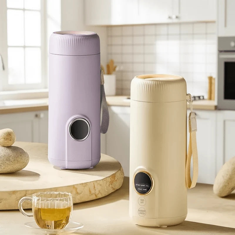 Electric Kettle Compact Travel Adjustable Temperature 18.6 Oz